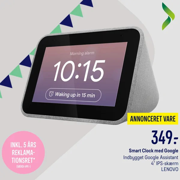 catalog ad example for Google smart clock showing price