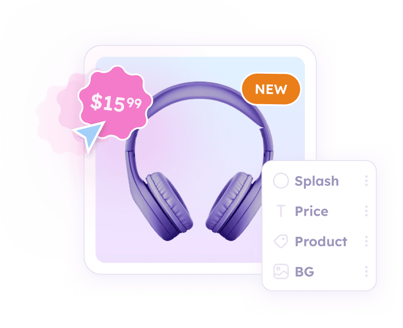 Easy to use design editor for creating custom catalog ads that improve performance