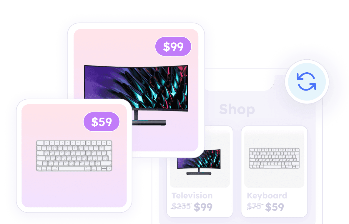 Import your products in design