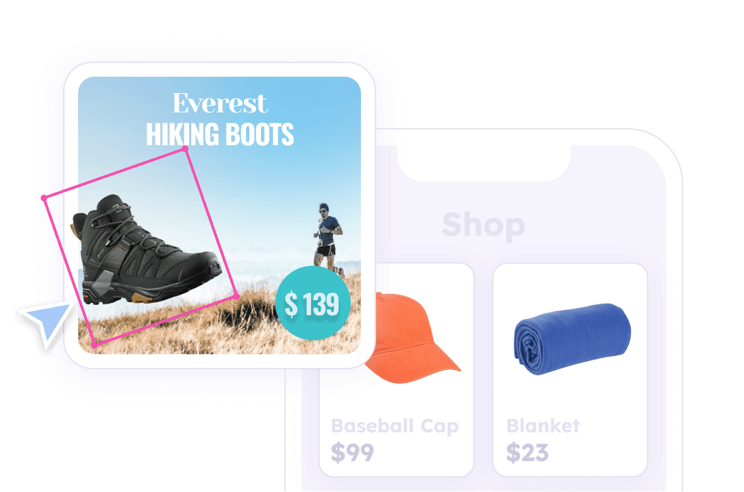 Import products from your shop in to editor