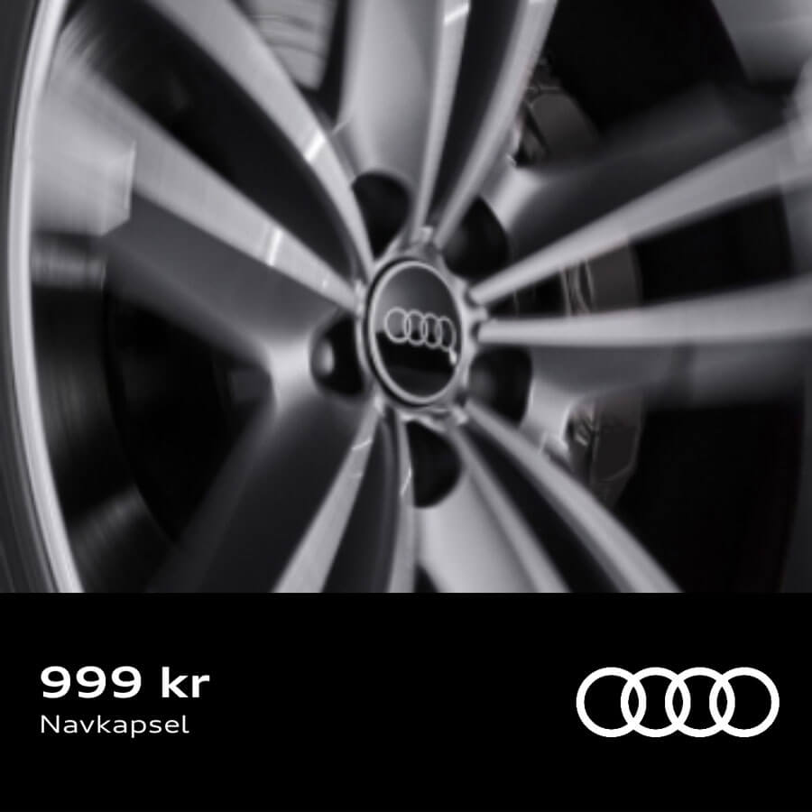 AUDI catalog ad example showing price and rim