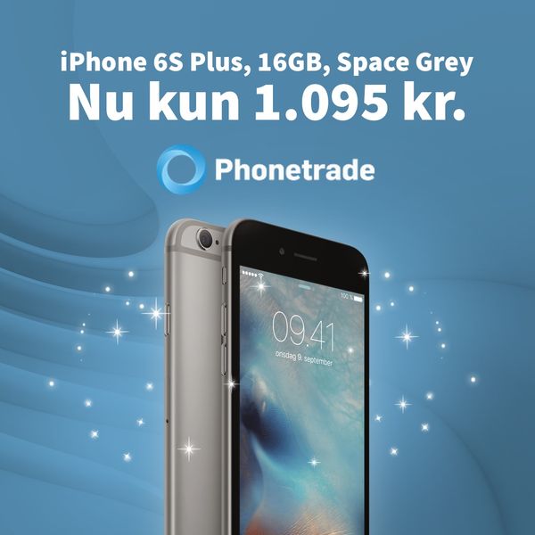 iphone 6s plus catalog ad example with blue background