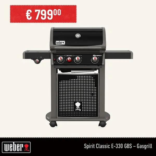 WEBER barbeque grill catalog ad example showing product and pricing information