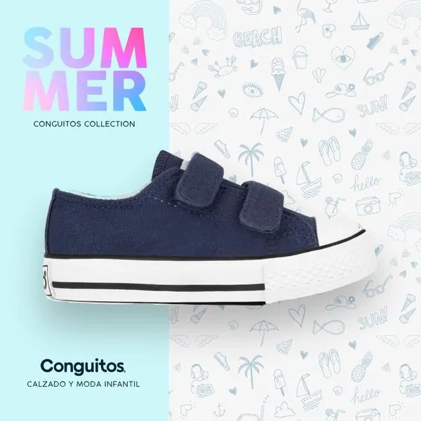 Conguitos shoe catalog ad example for summer campaign