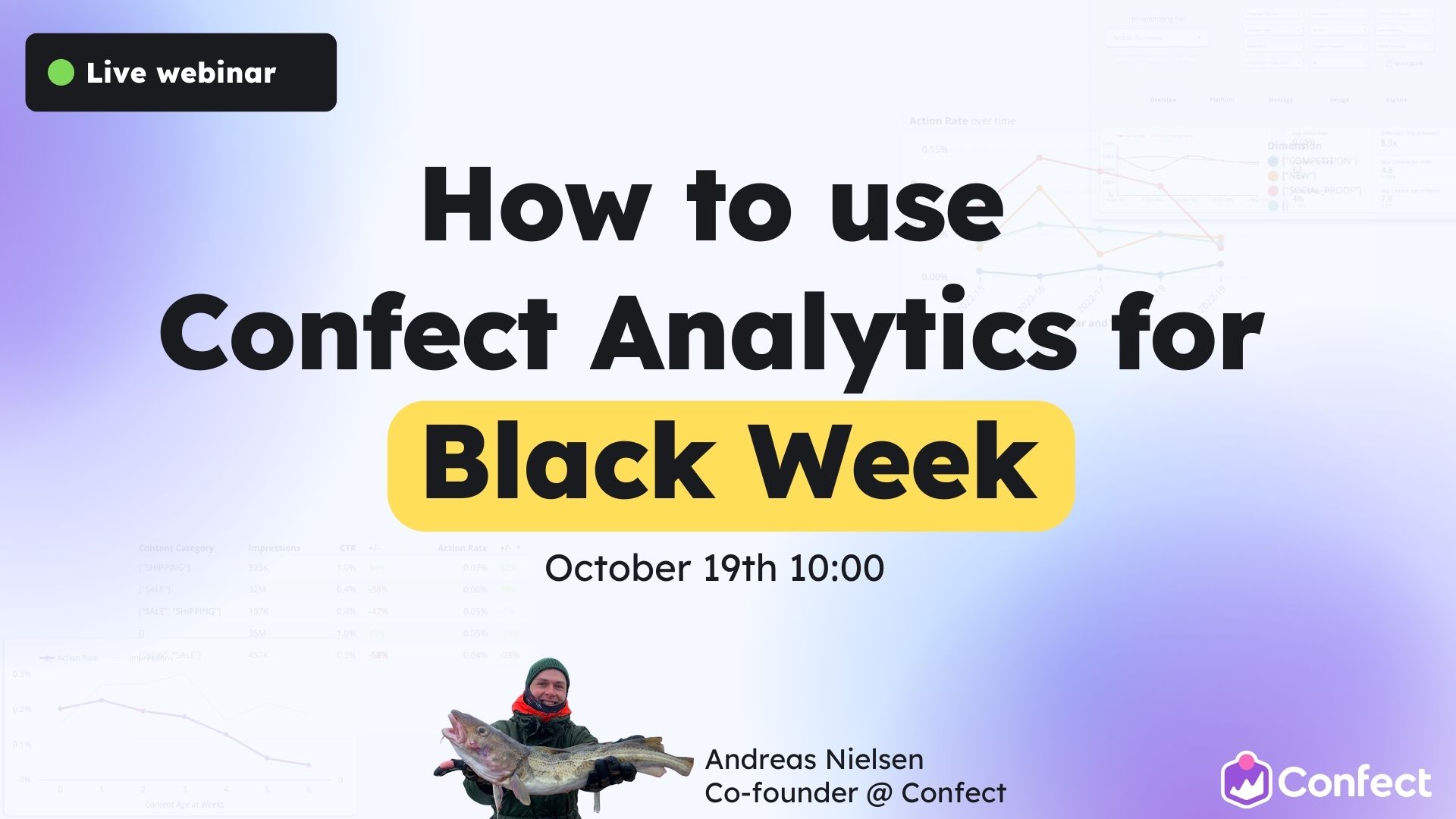 Confect analytics for Black Friday 