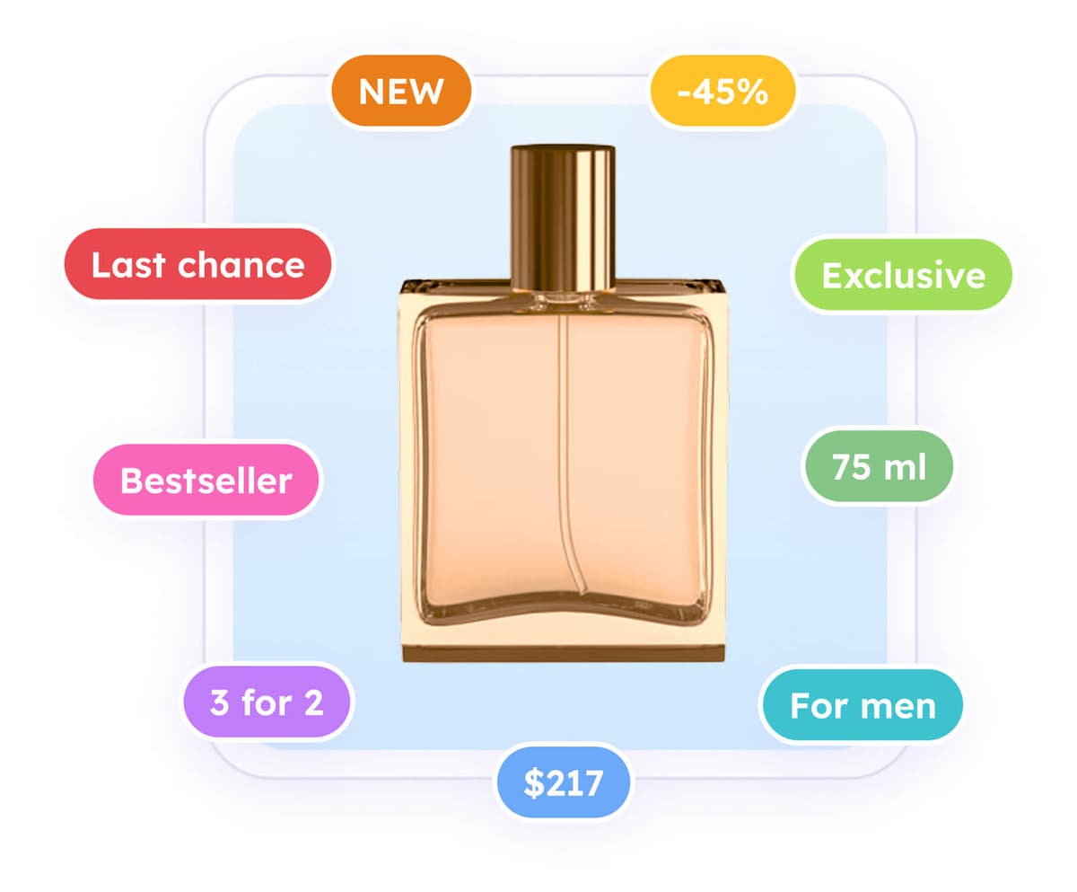 product data in catalog ads meta design add info overlay