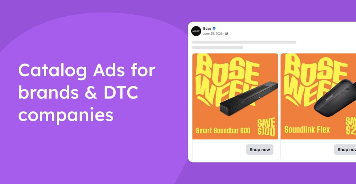 Catalog Ads for brands and DTC companies image