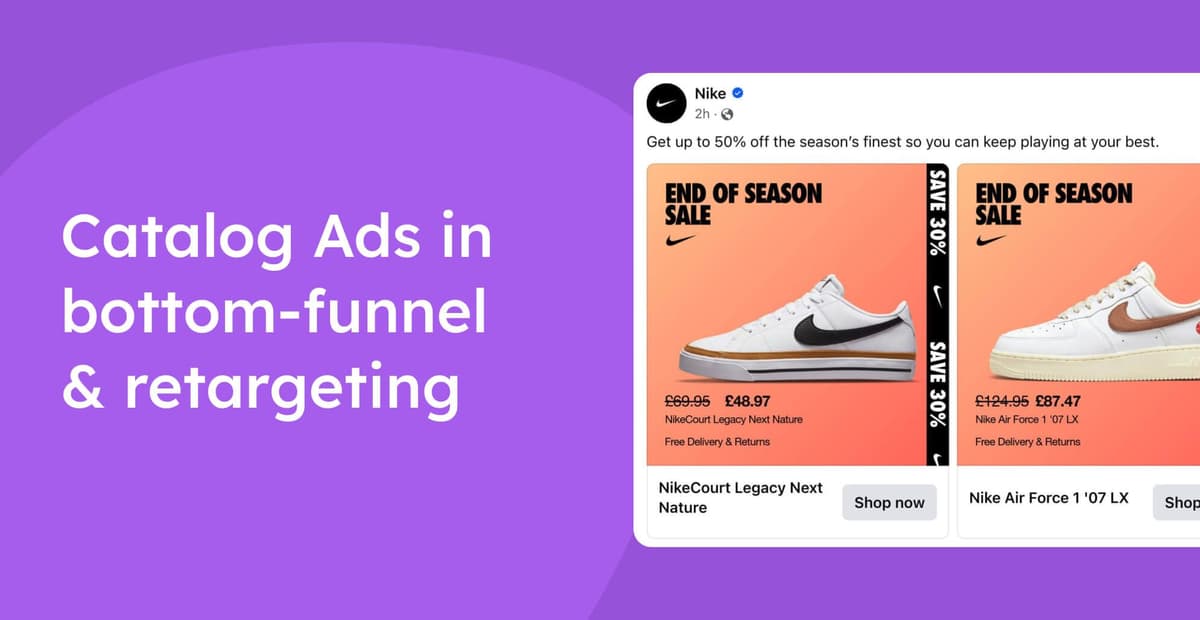 Catalog Ads in bottom-funnel ads and retargeting image