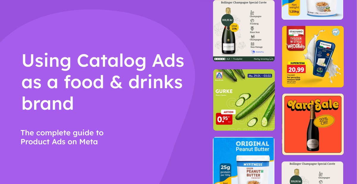 Using Catalog Ads as a food & drinks brand image