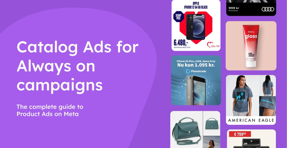 Catalog ads for always-on campaigns image